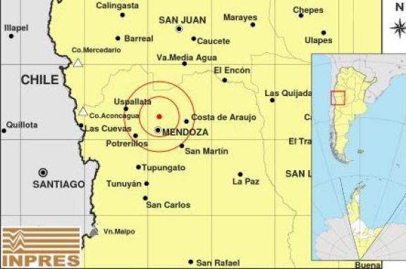 Un fuerte sismo hizo temblar a Mendoza