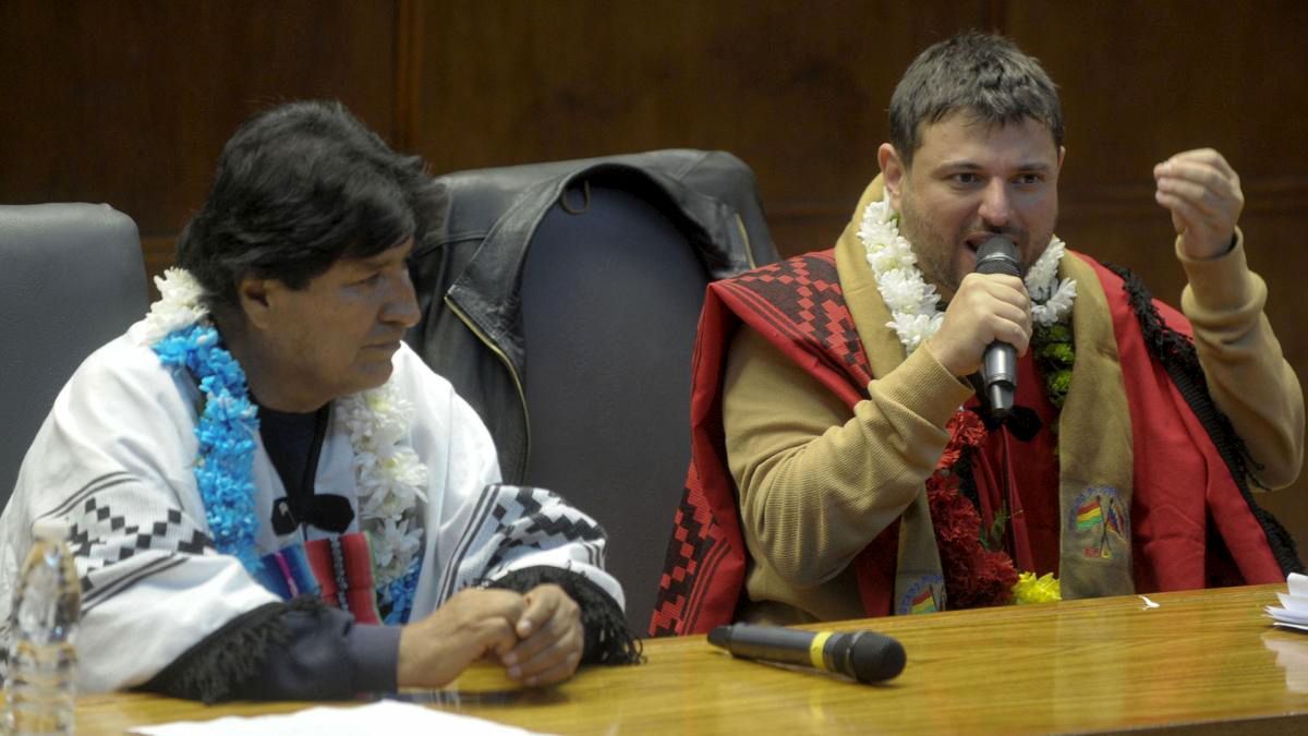 Grabois y Evo Morales pidieron "nacionalizar los recursos"