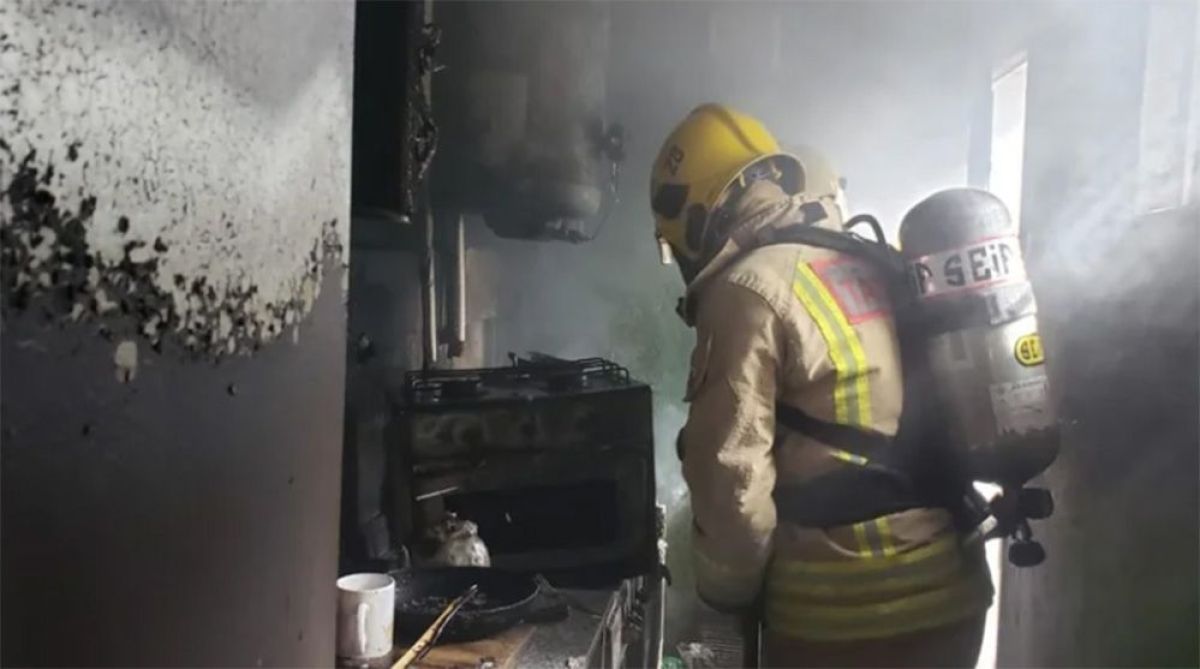 Una garrafa de gas se prendió fuego y ocasionó un incendio en una vivienda de Tilisarao