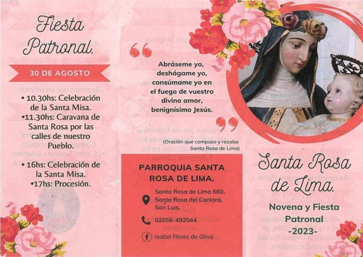 Santa Rosa celebra su Fiesta Patronal 