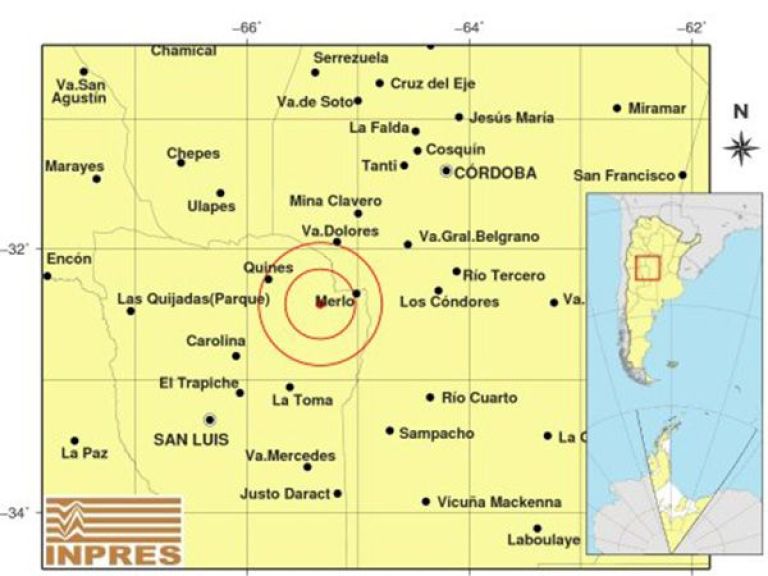 Un sismo de 3.3º se registró cerca de Santa Rosa