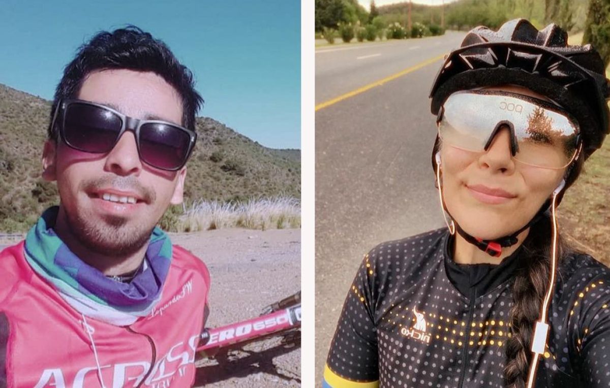 Un merlino y una puntana se preparan para desafiar los Andes en bicicleta
