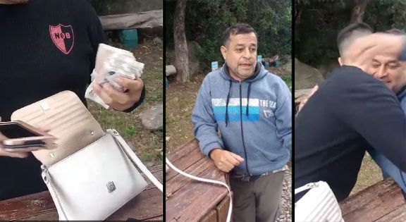  Un empleado municipal de Villa de Merlo devolvió una cartera con importante suma de dinero