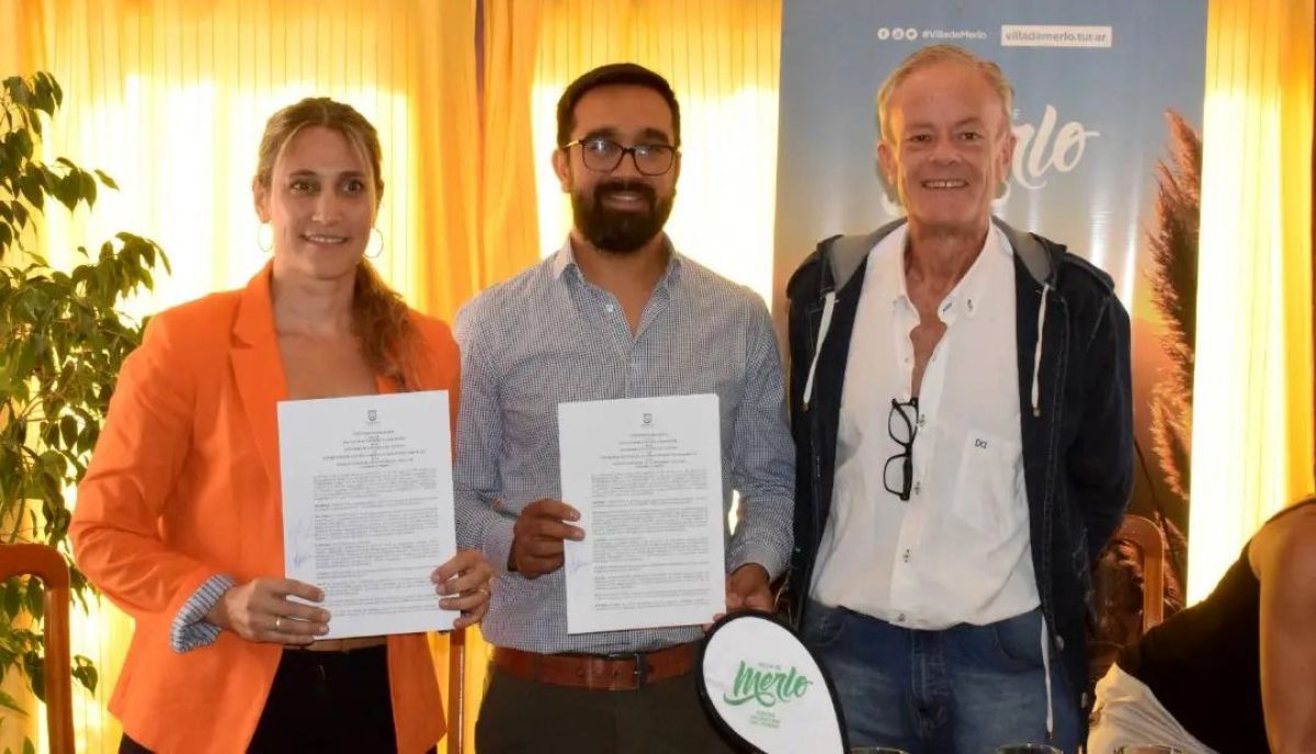El Municipio de la Villa de Merlo firmó convenios para fortalecer el turismo local
