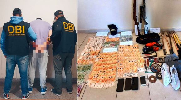 Allanamiento, secuestro de dinero y un detenido en Villa Larca