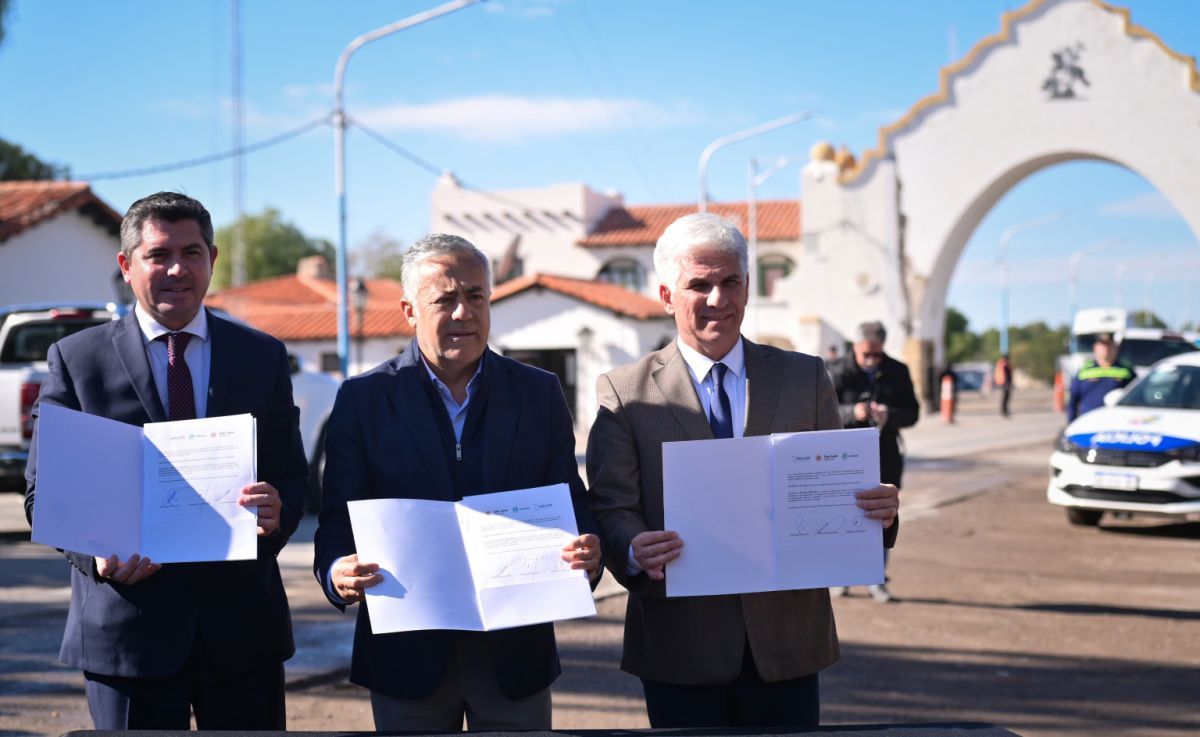 Tres gobernadores cuyanos suscribieron un convenio sobre seguridad