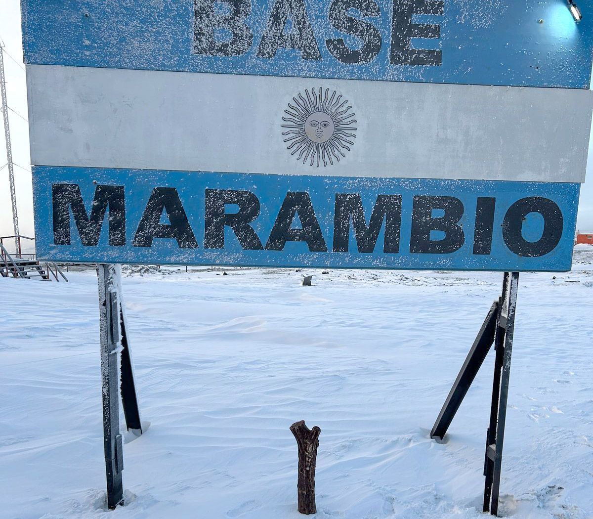 Histórico: la imagen del Cristo de Renca llegó a la Antártida