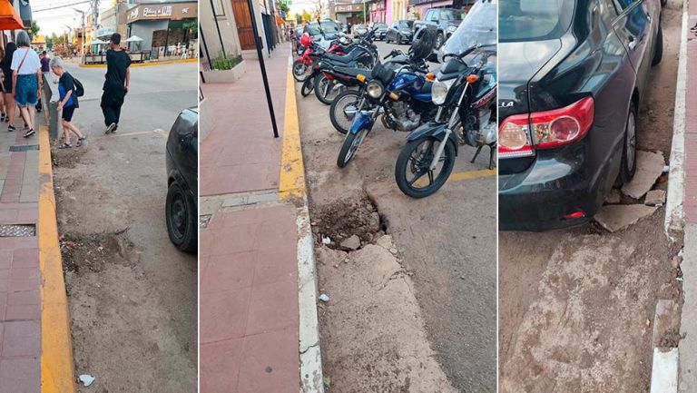 Reclamos vecinales por el deterioro de una obra reciente en calle ...