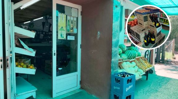 Rompieron el vidrio de la puerta de ingreso de un almacén y se llevaron bebidas alcohólicas