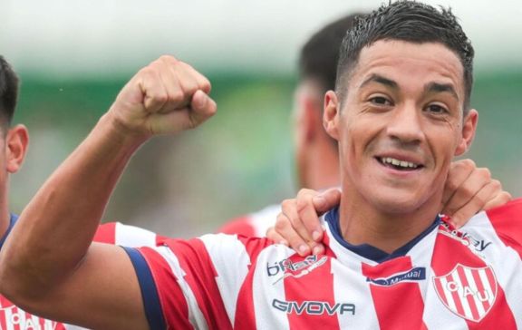 El merlino Brahian Cuello marcó su primer gol en Unión