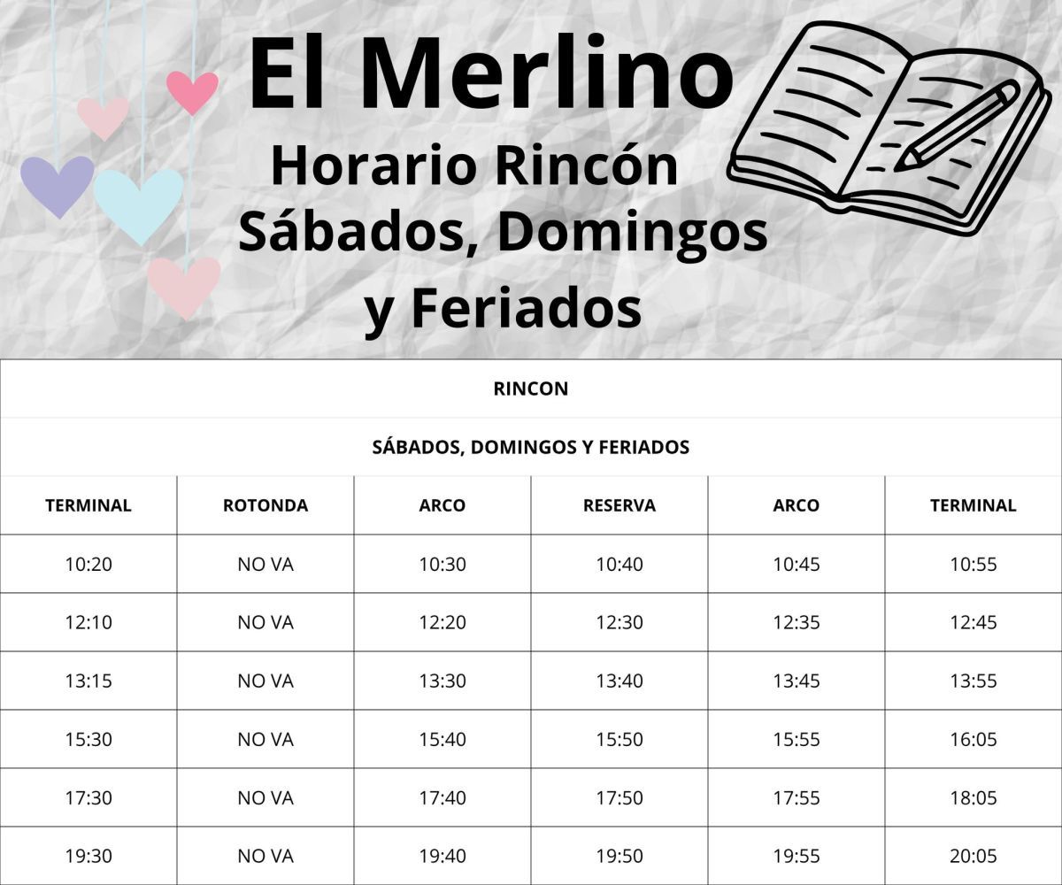Cómo funcionará el transporte urbano en Villa de Merlo durante Semana Santa