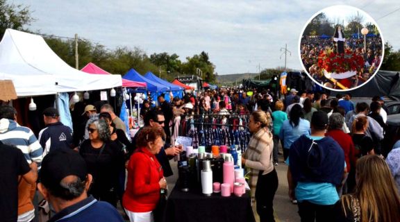 Fuerte demanda de puestos para la festividad de Santa Rita en Las Lomitas