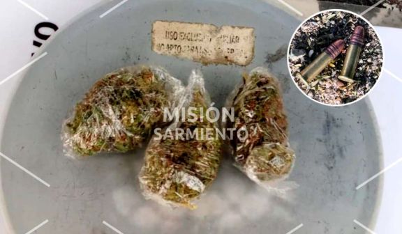 Misión Sarmiento en Merlo: operativo terminó con droga incautada y cartuchos secuestrados