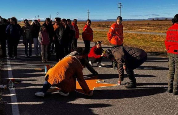 Pintaron tres estrellas amarillas en el lugar del accidente que conmocionó a Tilisarao