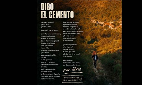 “Digo el cemento”: la poesía de Iván Gazzo que irrumpe en el debate ambiental y el futuro de Merlo