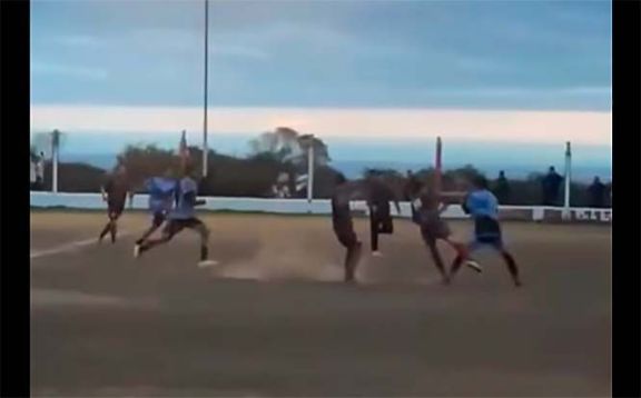 Batalla campal en Carpintería durante un partido de la Liga del Valle del Conlara