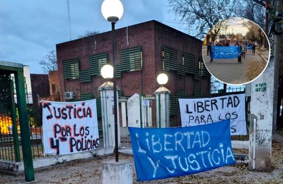 Vecinos se movilizan en respaldo a efectivos detenidos en la causa Magalí Morales 