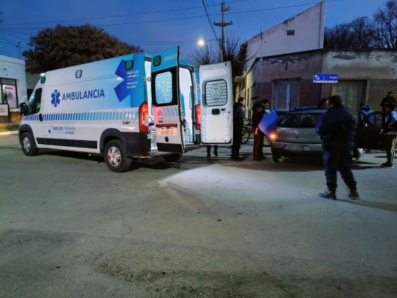 Una mujer embarazada y un hombre resultaron heridos tras un choque en Santa Rosa del Conlara