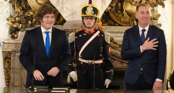 Juró Santilli en la Rosada como nuevo Jefe de Gabinete