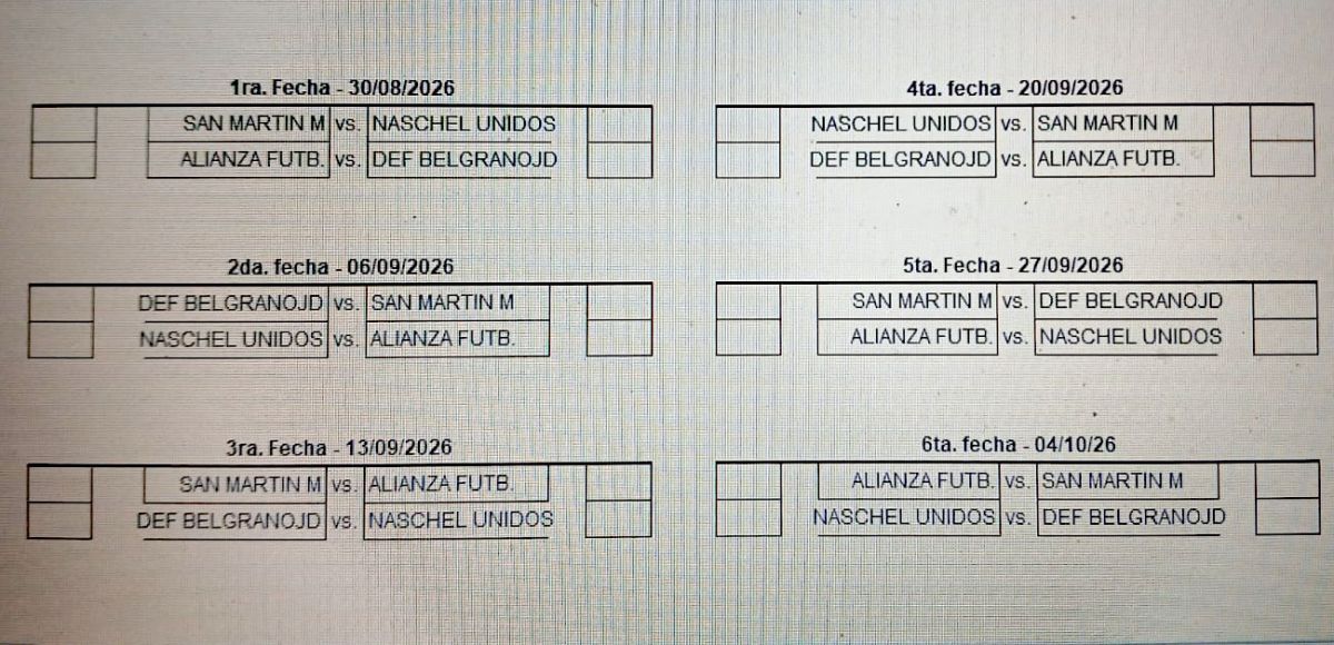 San Martín de Merlo y Naschel Unidos representarán al Valle en el torneo de AFA