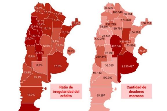 San Luis tiene un 20,5% de morosidad crediticia y casi 93 mil personas registran deudas impagas