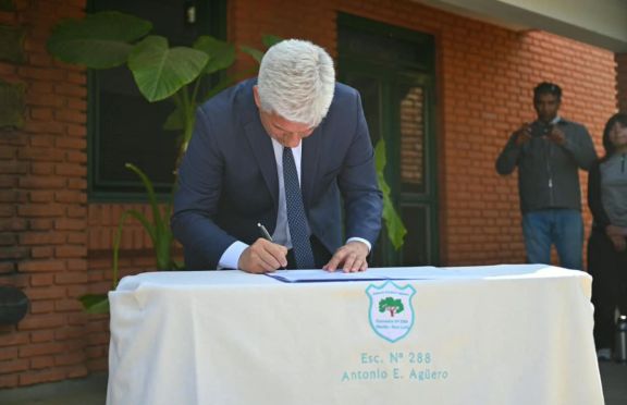 Poggi adjudicó la obra para ampliar la Escuela de Piedra Blanca Abajo