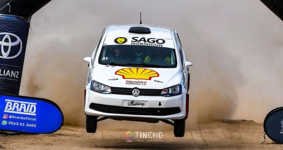 Cristian “Espy” González volvió a ganar y se afirma en el Rally Puntano