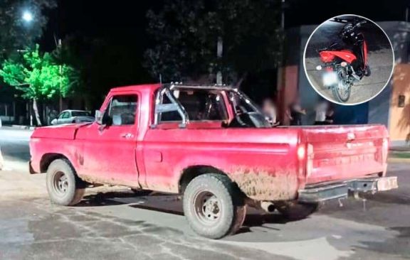 Santa Rosa del Conlara: dos jóvenes resultaron heridos en un choque entre una camioneta y una moto