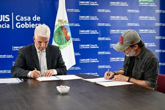 Prevención de adicciones: San Luis firmó un convenio con la fundación de Gastón Pauls
